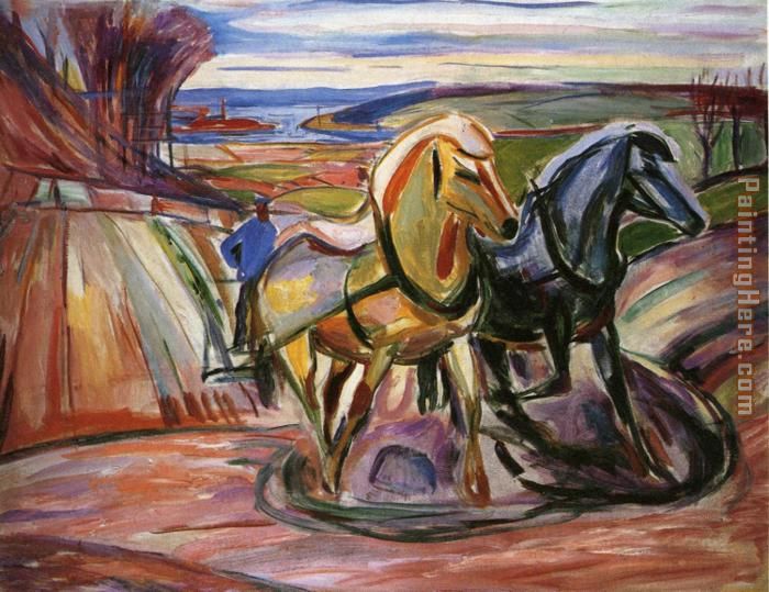 Edvard Munch Spring Plowing
